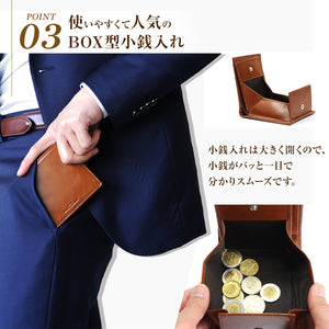 JOYA 艶革サドルレザー 二つ折り財布 J3003