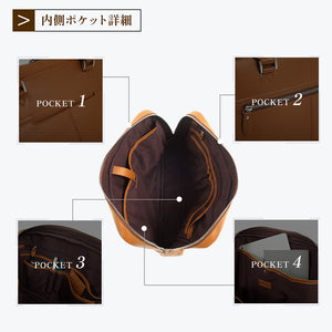 JOYA シングルブリーフ ビジネスバッグ 本革 メンズ 鞄 7L 大容量 おしゃれ 無地 多機能 ブリーフケース 収納 J4021
