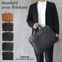 画像をギャラリービューアに読み込む, JOYA シングルブリーフ ビジネスバッグ 本革 メンズ 鞄 7L 大容量 おしゃれ 無地 多機能 ブリーフケース 収納 J4021
