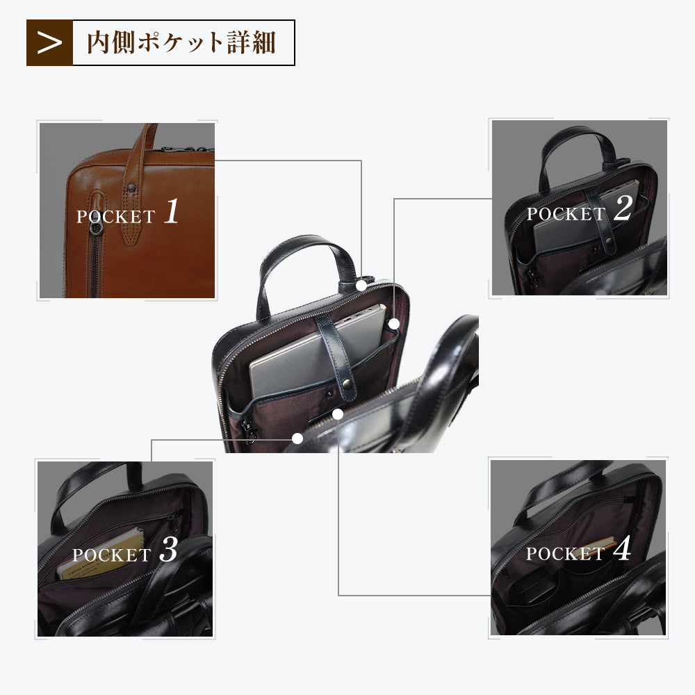 JOYA｜J4224 本革 リュックS サドルレザー ビジネス 薄型 5色