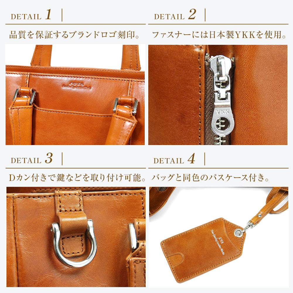 シボ型押しレザーのエレガントな2WAYハンドバッグ CLARA