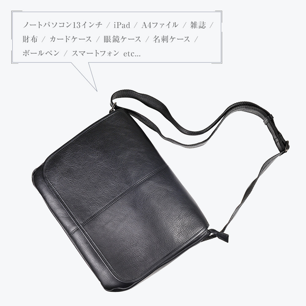 ソメスサドル 本革 ショルダーバッグ 斜め掛け フラップ メンズ B0843 or723s4usa.jpg