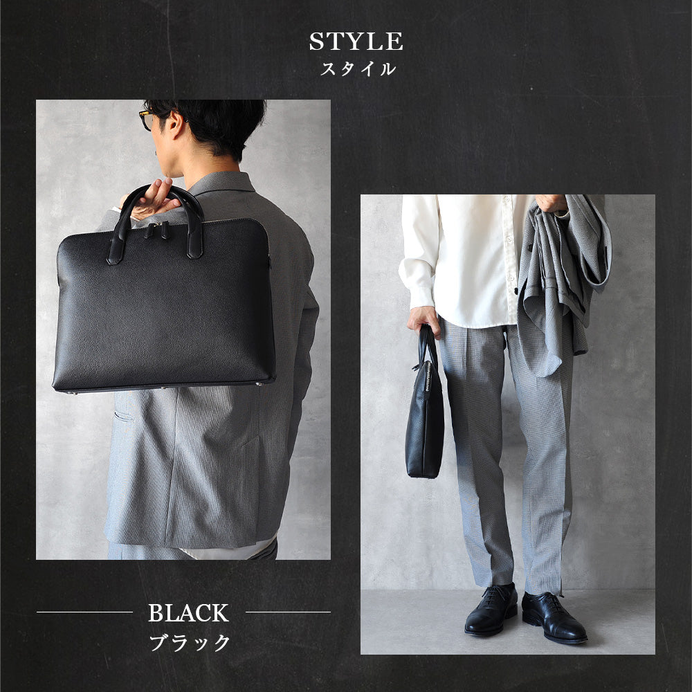 J.S design｜JS8013 本革 ブリーフケース ビジネスバッグ メンズ