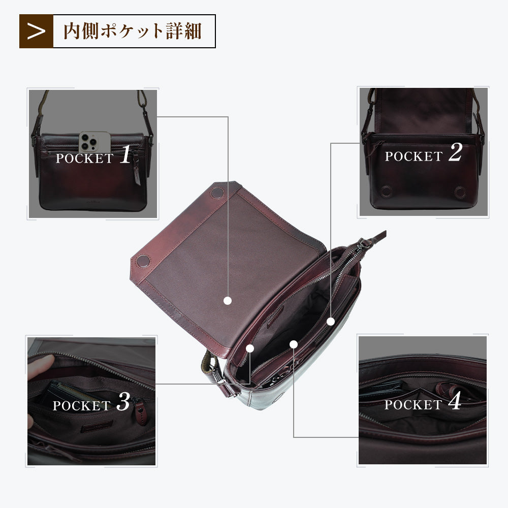 JOYA ショルダーバッグ 本革 メンズ 斜めがけ ミニショルダー JOYA ショルダーバッグ 本革 メンズ 斜めがけ ミニショルダー