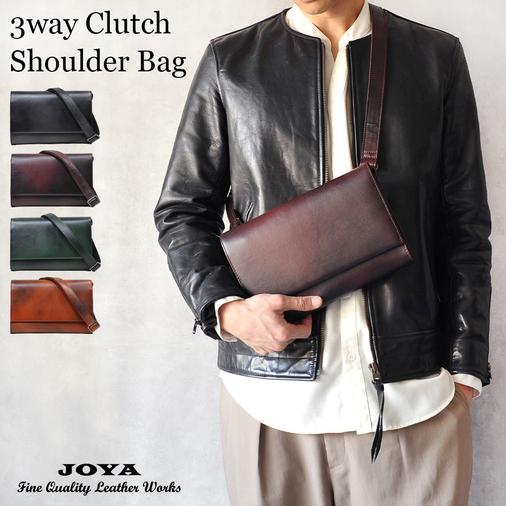 JOYA ショルダーバッグ 本革 3way メンズ 斜めがけ クラッチバッグ セカンドバッグ シンプル JV2011 – joyabag