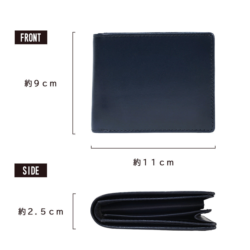 J.S design｜JS3201 本革 財布 2つ折り財布 中ベラなし メンズ スリム