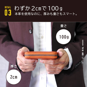 ミニ財布 本革 メンズ ポケット 薄い カードケース スリム シンプル 軽量 おしゃれ スキミング防止 JS3209 j.s design