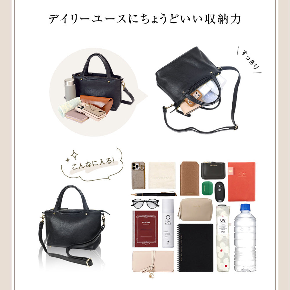 Sabet｜SA5102 本革 薄型ショルダーバッグ ハンドバッグ 2way 上品 6色