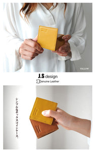 J.S Design BOXコインケース レディース メンズ 本革 コンパクト JS-9013