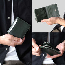 画像をギャラリービューアに読み込む, J.S Design コンパクト 本革 薄型 財布 メンズ ２つ折り 二つ折 レザー JS-9051
