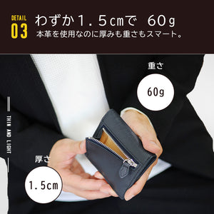 J.S Design コンパクト 本革 財布 メンズ ２つ折り 二つ折 レザー JS-9101